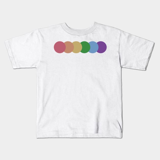 PRIDE | Muted | Subtle Pride Kids T-Shirt by PrinceSnoozy